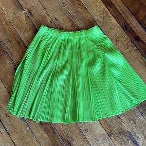 Issey Miyake pleats please green skirt size small.